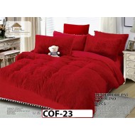 Lenjerie Cocolino Fluffy Pufoasa -Pat De 2 Persoane cu 6 piese - COF23