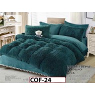 Lenjerie Cocolino Fluffy Pufoasa -Pat De 2 Persoane cu 6 piese - COF24