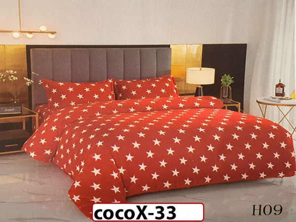 Lenjerie De Pat COCOLINO de 2 Persoane cu 4 piese - cocoX33 Lenjerie De Pat COCOLINO de 2 Persoane cu 4 piese - cocoX33