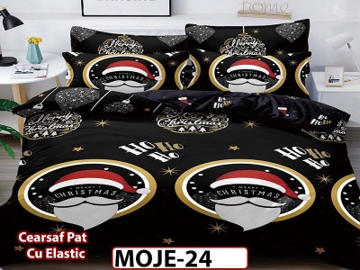 Lenjerie din finet  6 piese si cearceaf cu elastic - MOJE24