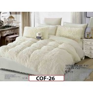 Lenjerie Cocolino Fluffy Pufoasa -Pat De 2 Persoane cu 6 piese - COF26