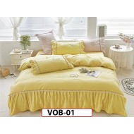 Lenjerie DELUXE din Bumbac Finetat cu volanase - VOB01