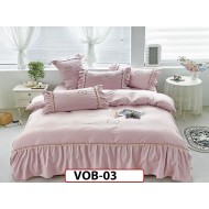 Lenjerie DELUXE din Bumbac Finetat cu volanase - VOB03