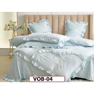 Lenjerie DELUXE din Bumbac Finetat cu volanase - VOB04