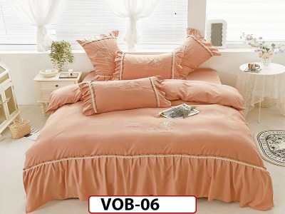 Lenjerie DELUXE din Bumbac Finetat cu volanase - VOB06 Lenjerie DELUXE din Bumbac Finetat cu volanase - VOB06