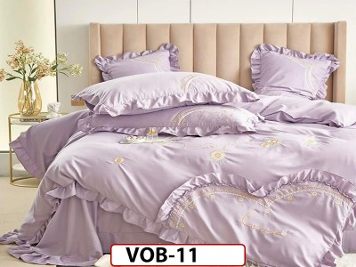 Lenjerie DELUXE din Bumbac Finetat cu volanase - VOB11 Lenjerie DELUXE din Bumbac Finetat cu volanase - VOB11