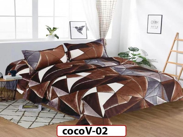Lenjerie pentru pat dublu pufoasa cocolino din 4 piese - cocoV02