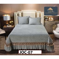 Cuvertura cu 3 piese din Catifea si volane - JOC07