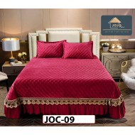 Cuvertura cu 3 piese din Catifea si volane - JOC09