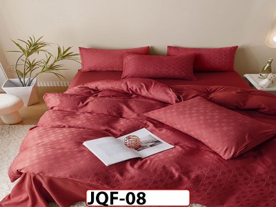 Lenjerie pat dublu, Jacquard Finet, din 6 piese - JQF08 Lenjerie pat dublu, Jacquard Finet, din 6 piese - JQF08