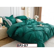 Lenjerie cu Pliuri si Broderie din Bumbac Finetat,  6 piese - BPJ07