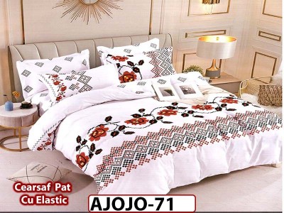 Lenjerie din finet 6 piese si cearceaf cu Elastic - AJOJO71 Lenjerie din finet 6 piese si cearceaf cu Elastic - AJOJO71