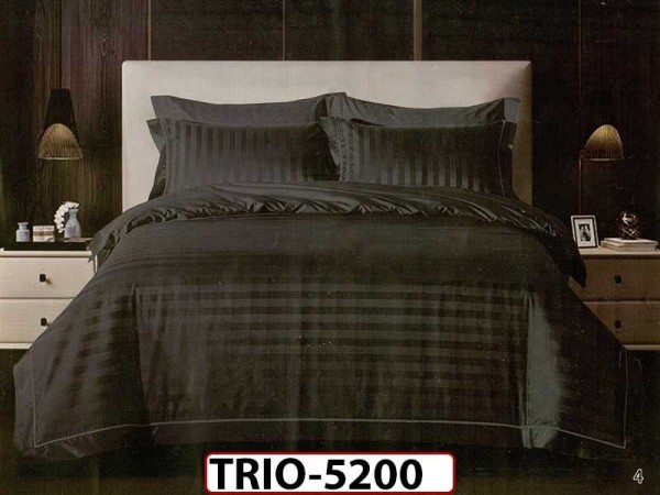 Lenjerie de pat dublu Damasc Finetat 6 piese - TRIO5200