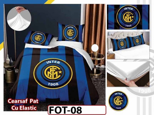 Lenjerie din Finet cu 4 piese, cearsaf cu elastic - FOT08 Lenjerie din Finet cu 4 piese, cearsaf cu elastic - FOT08