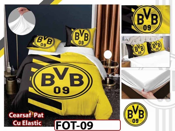 Lenjerie din Finet cu 4 piese, cearsaf cu elastic - FOT09 Lenjerie din Finet cu 4 piese, cearsaf cu elastic - FOT09