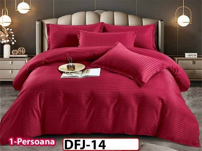 Lenjerie o persoana din Damasc Finetat 4 piese - DFJ14 Lenjerie o persoana din Damasc Finetat 4 piese - DFJ14