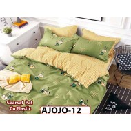 Lenjerie din finet 6 piese si cearceaf cu Elastic - AJOJO12