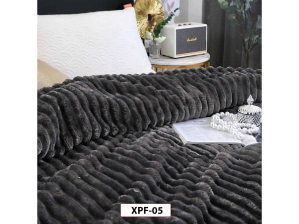 Patura Pufoasa Cocolino uni pentru pat dublu 200x230cm - XPF05