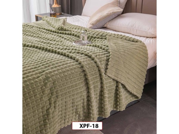 Patura Pufoasa Cocolino groasa uni pentru pat dublu 200x230cm - XPF18