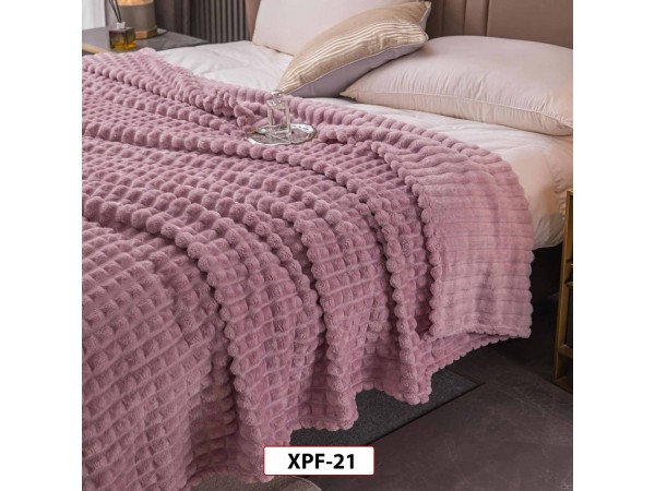 Patura Pufoasa Cocolino groasa uni pentru pat dublu 200x230cm - XPF21