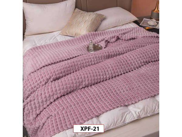 Patura Pufoasa Cocolino groasa uni pentru pat dublu 200x230cm - XPF21