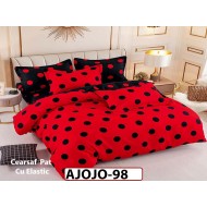 Lenjerie din finet 6 piese si cearceaf cu Elastic - AJOJO98