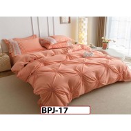 Lenjerie cu Pliuri si Broderie din Bumbac Finetat,  6 piese - BPJ17