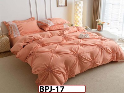 Lenjerie cu Pliuri si Broderie din Bumbac Finetat,  6 piese - BPJ17