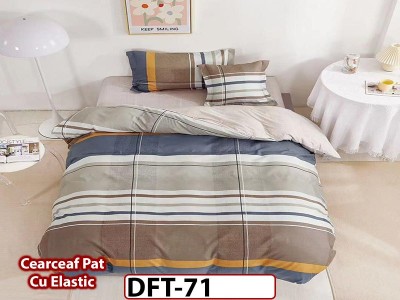 Lenjerie din finet 4 piese 1 Persoana Cearceaf cu Elastec - DFT71 Lenjerie din finet 4 piese 1 Persoana Cearceaf cu Elastec - DFT71