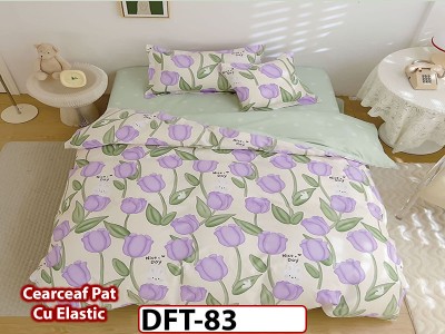 Lenjerie din finet 4 piese 1 Persoana Cearceaf cu Elastec - DFT83 Lenjerie din finet 4 piese 1 Persoana Cearceaf cu Elastec - DFT83