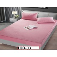 Husa de Pat din Catifea + 2 Fete de Perne - Saltea 180x200 - Pat 2 Persoane - HJO03