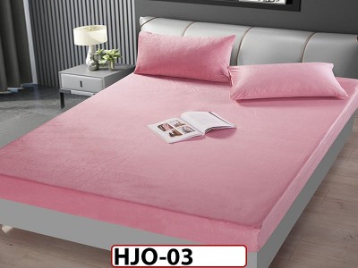 Husa de Pat din Catifea + 2 Fete de Perne - Saltea 180x200 - Pat 2 Persoane - HJO03 Husa de Pat din Catifea + 2 Fete de Perne - Saltea 180x200 - Pat 2 Persoane - HJO03