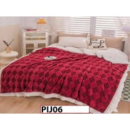 Patura Pufoasa Cocolino cu Blana de Iepure si Catifea Teddy - PIJ06