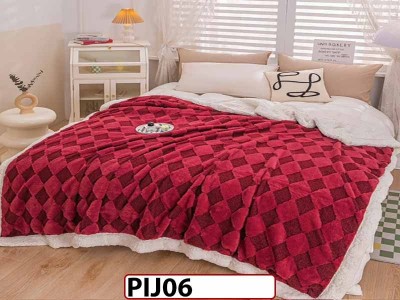 Patura Pufoasa Cocolino cu Blana de Iepure si Catifea Teddy - PIJ06