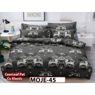 Lenjerie din finet  6 piese si cearceaf cu elastic - MOJE45