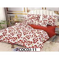 Lenjerie De Pat COCOLINO de 2 Persoane cu 6 piese - cocoj11