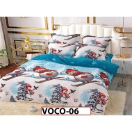 Lenjerie De Pat COCOLINO de 2 Persoane cu 6 piese -VOCO06