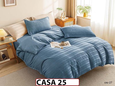 Lenjerie din Bumbac Satinat cu Elastic si Broderie cu 4 Piese - CASA25 Lenjerie din Bumbac Satinat cu Elastic si Broderie cu 4 Piese - CASA25