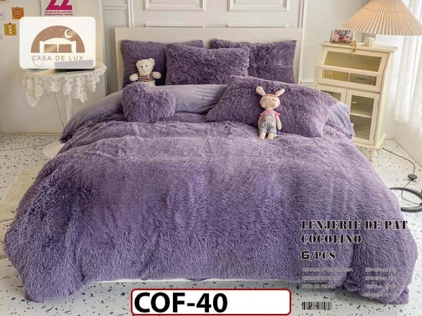 Lenjerie Cocolino Fluffy Pufoasa  cu 6 piese - COF40