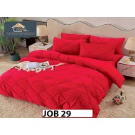 Lenjerie din catifea Brodata Cu Cearceaf Elastic 4 piese - JOB29