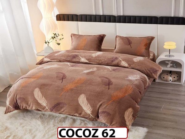 Lenjerie De Pat COCOLINO de 2 Persoane cu 4 piese - COCOZ62