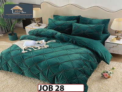 Lenjerie din catifea Brodata Cu Cearceaf Elastic 4 piese - JOB28 Lenjerie din catifea Brodata Cu Cearceaf Elastic 4 piese - JOB28