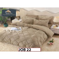 Lenjerie din catifea Brodata Cu Cearceaf Elastic 4 piese - JOB22