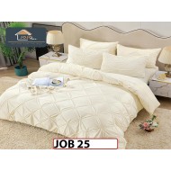 Lenjerie din catifea Brodata Cu Cearceaf Elastic 4 piese - JOB25