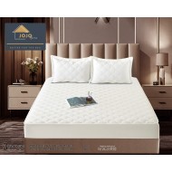 Husa matlasata tip topper din catifea  + 2 Fete de Perne - Saltea 140x200- HUM39