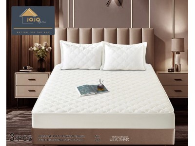 Husa matlasata tip topper din catifea  + 2 Fete de Perne - Saltea 140x200- HUM39