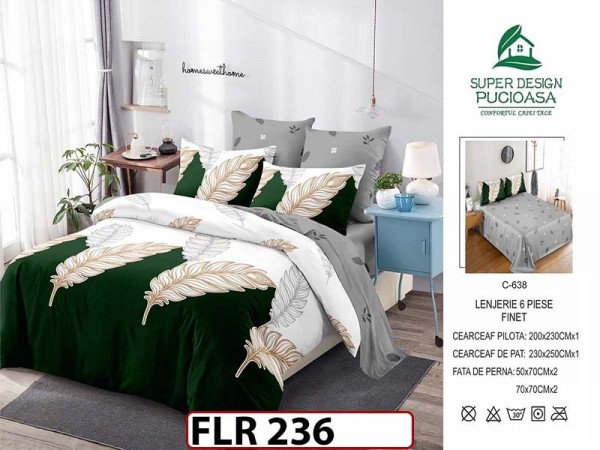 Lenjerie din finet  6 piese - FLR236