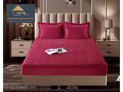 Husa matlasata tip topper din catifea + 2 Fete de Perne - Saltea 160x200- HUD38 Husa matlasata tip topper din catifea + 2 Fete de Perne - Saltea 160x200- HUD38