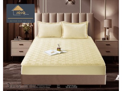Husa matlasata tip topper din catifea + 2 Fete de Perne - Saltea 160x200- HUD42 Husa matlasata tip topper din catifea + 2 Fete de Perne - Saltea 160x200- HUD42