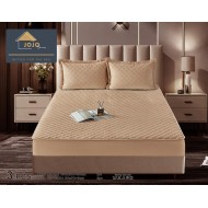 Husa matlasata tip topper din catifea + 2 Fete de Perne - Saltea 160x200- HUD49